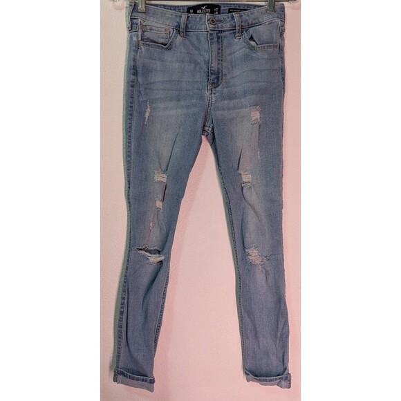 Hollister Womens Size 5R (27x24) Denim High Rise Super Skinny Jeans (759m) - Picture 1 of 3